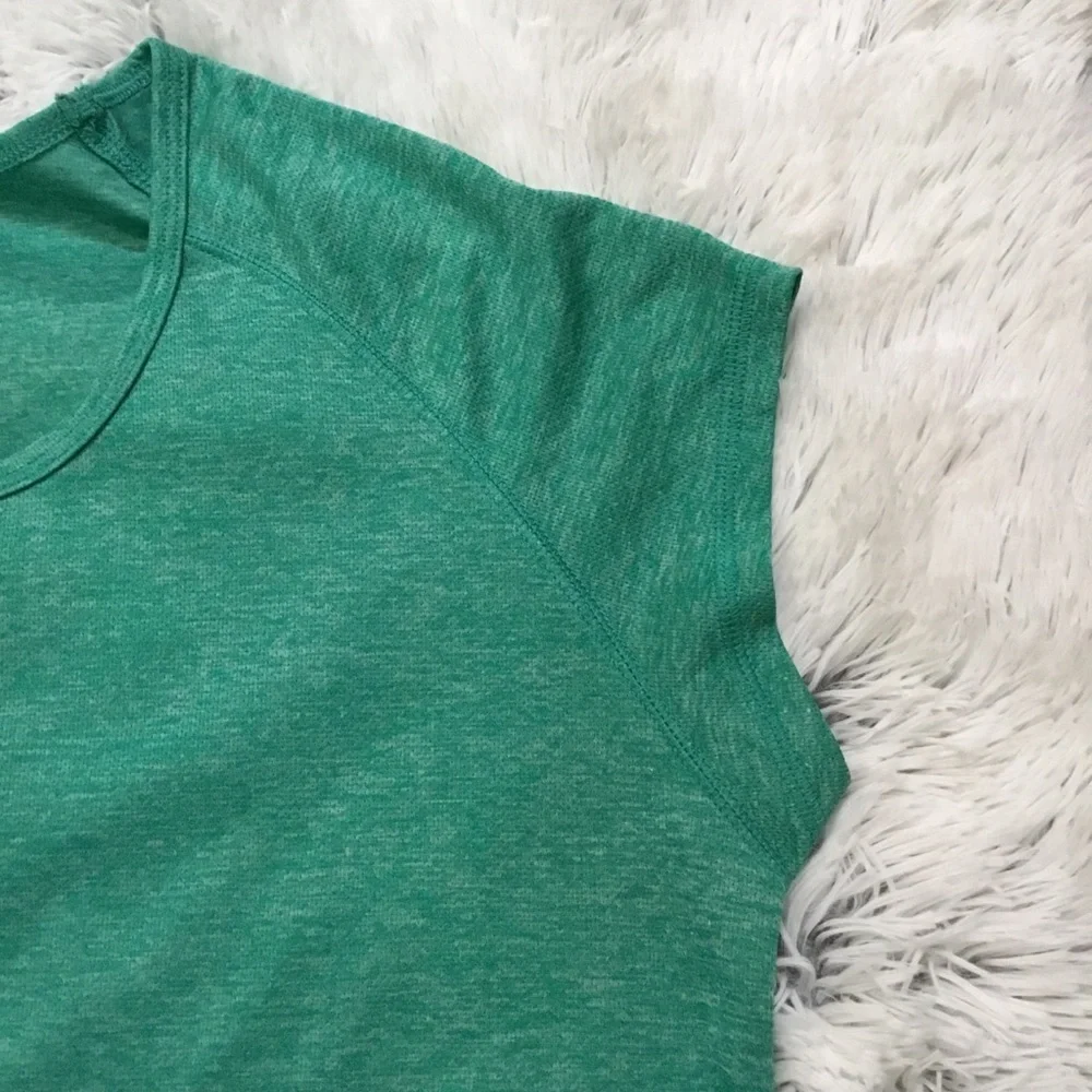 Champion Duodry short sleeve athletic tee Womans size XL green & gray - Picture 10 of 16